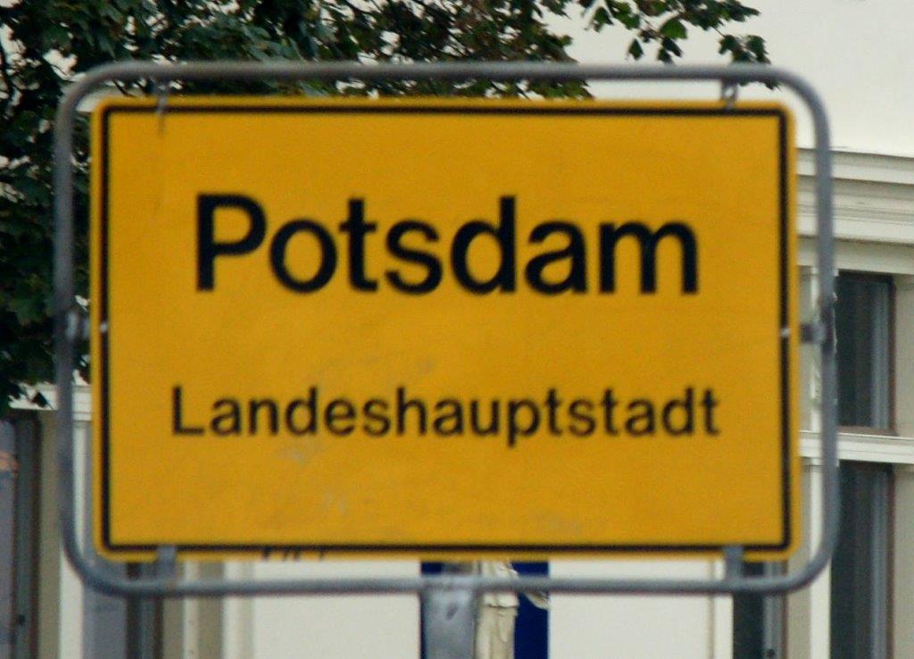 Ortseingangschild Potsdam